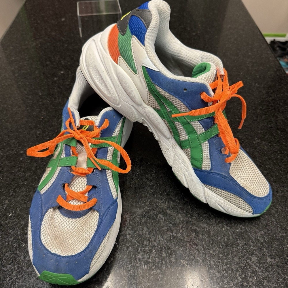 👟 ASICS GEL BND Mens 11.5 White Blue Green Orange Dad Chunky Sneakers 1021A145